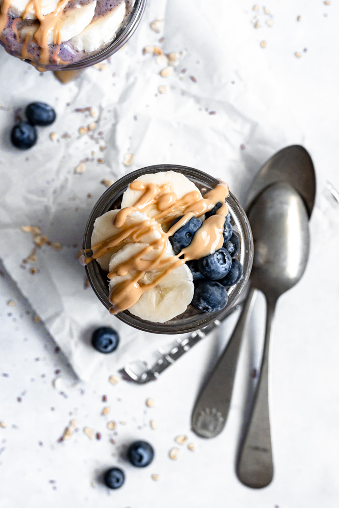 Healthy Acai Overnight Oats